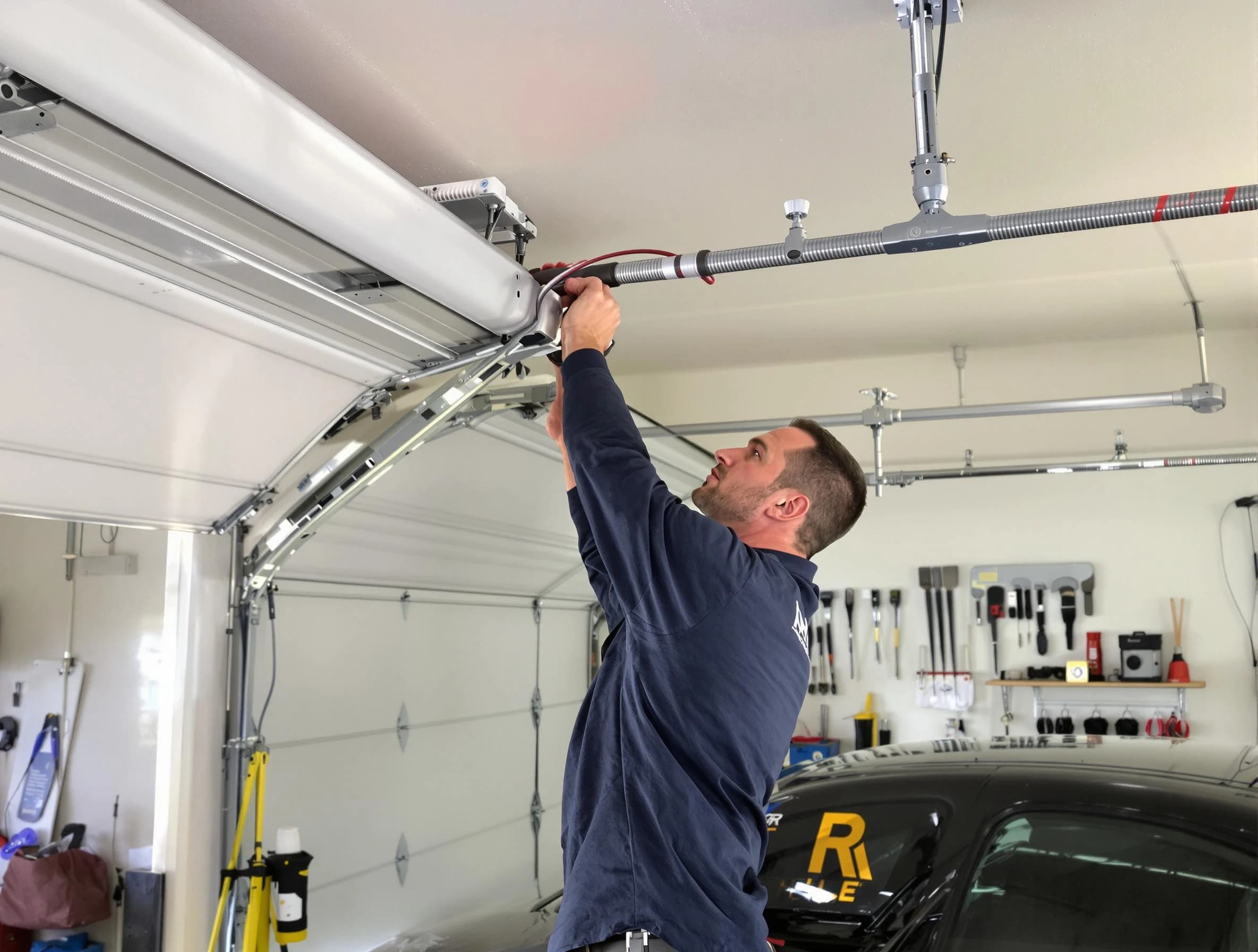 North Brunswick Garage Door Repair technician performing garage door cable repair in North Brunswick