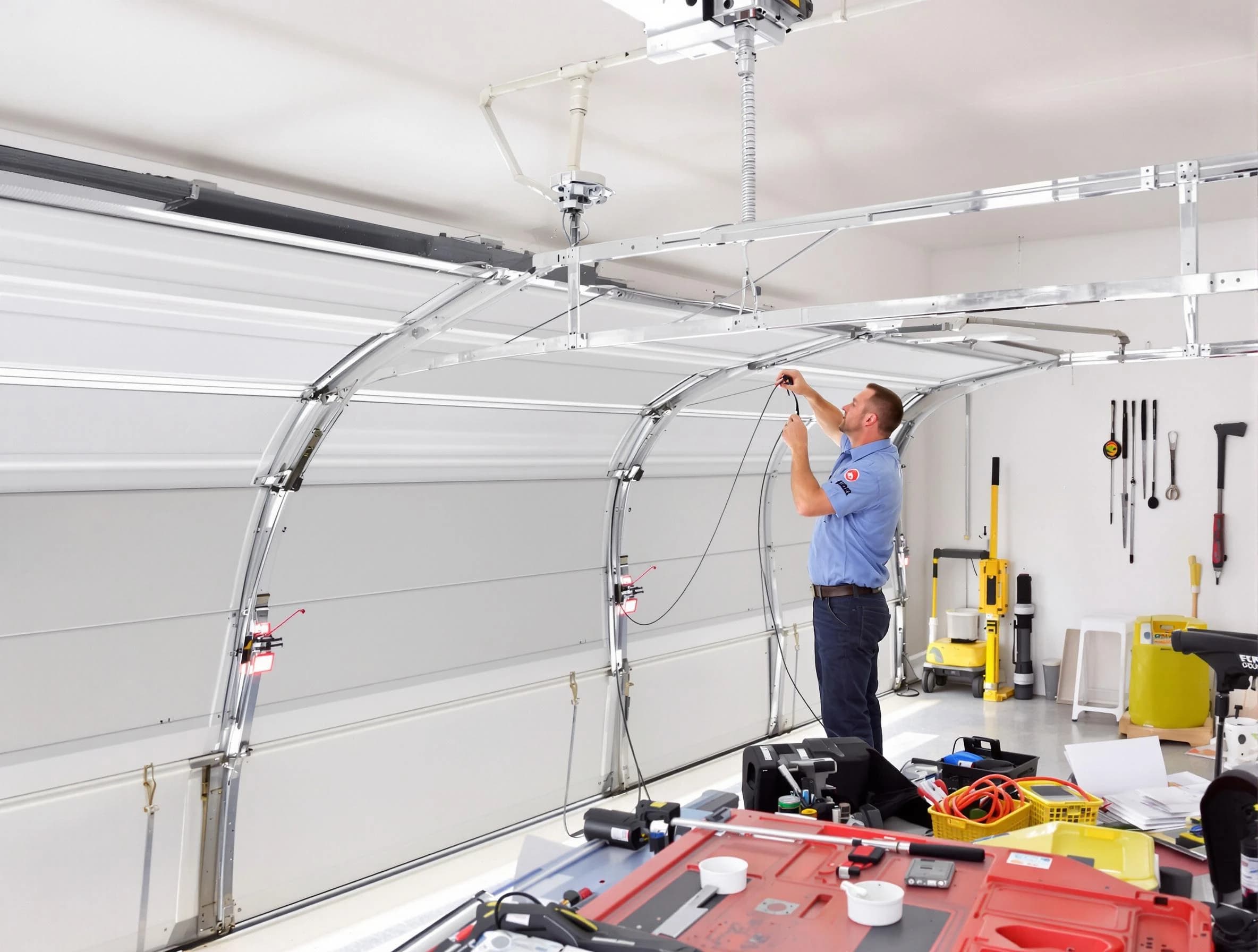 Garage door cable repair service by North Brunswick Garage Door Repair in North Brunswick