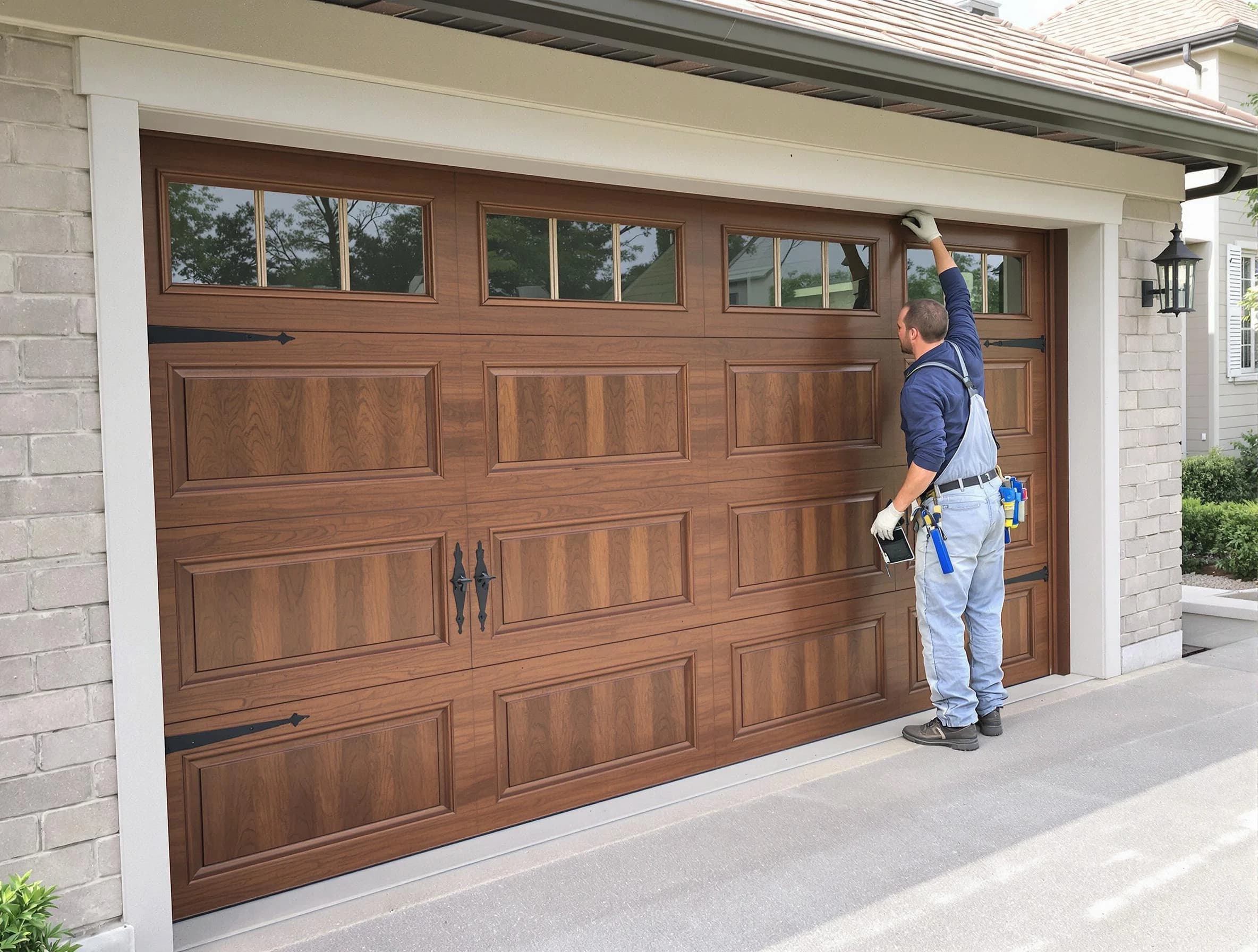 Custom garage door showcase by North Brunswick Garage Door Repair in North Brunswick