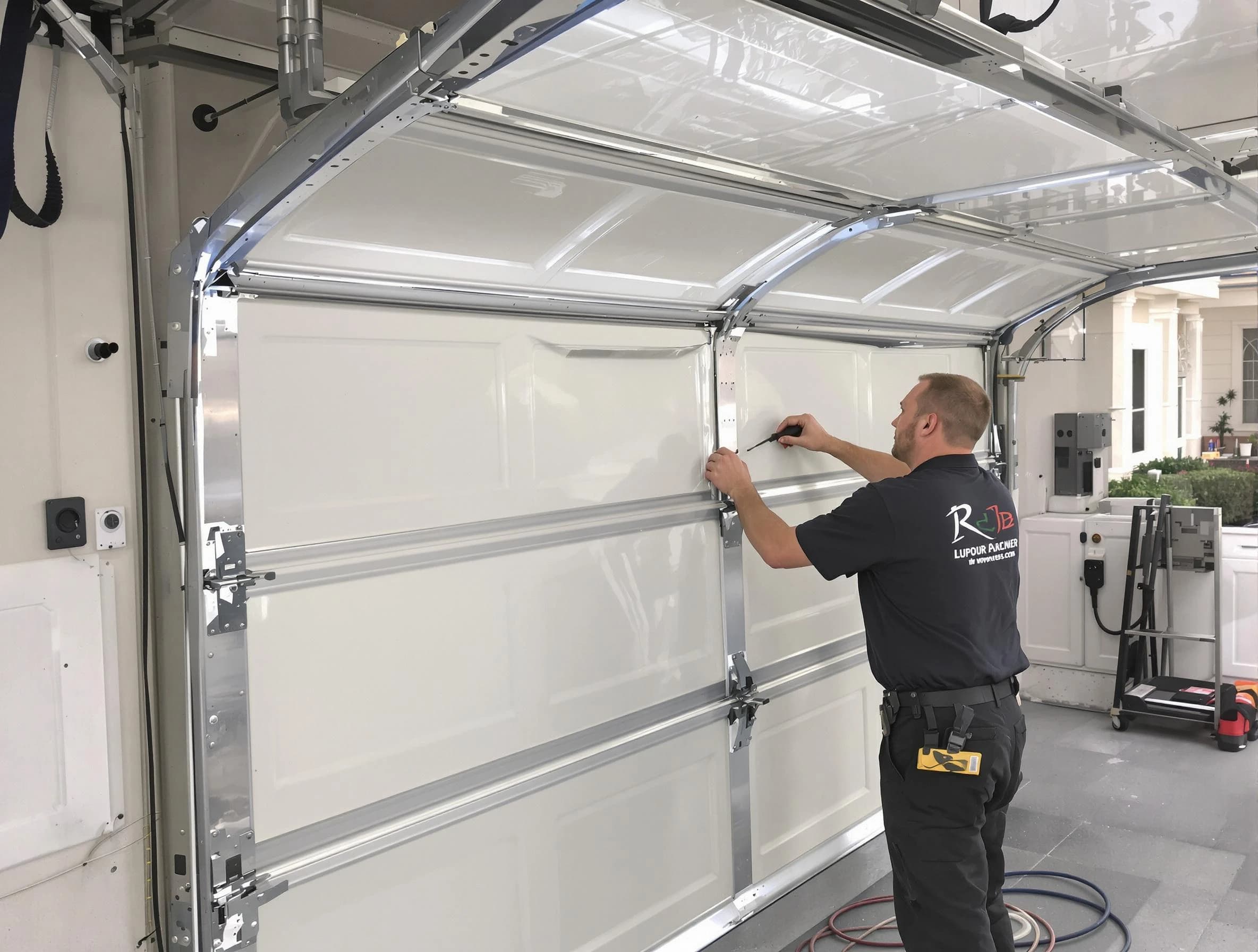 North Brunswick Garage Door Repair professional performing panel repair in North Brunswick